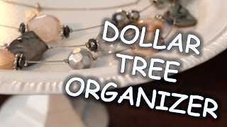 DOLLAR TREE DIY Pedestal Organizer [upl. by Tine]