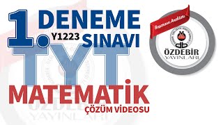 EKİM 2023  TYT 1 DENEME SINAVI MATEMATİK ÇÖZÜM VİDEOLARI [upl. by Omle450]