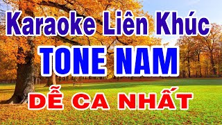 Karaoke Liên Khúc Rumba Tone Nam  Dễ Ca Nhất 2025 [upl. by Yclek302]