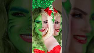 💚 Grinch amp Cindy Lou ❤️grinch cindylouwho grinchmakeup merrychristmas natal [upl. by Obellia169]