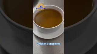 Continental kitchen practical Chicken Consomme diplomainhotelmanagement hotelmanagementinstitute [upl. by Doi]