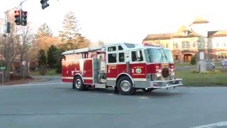 Armonk FD Engine 286  Tanker 9 Responding [upl. by Drofhsa]