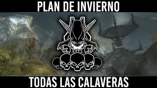 Halo Reach Plan de Invierno en Legendario con Todas las Calaveras LASOLTC [upl. by Maclaine]