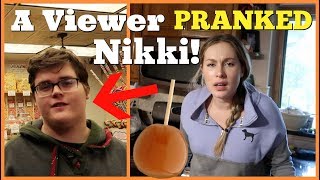 CARAMEL ONION PRANK  A Viewer Pranked Nikki  Husband Vs Wife Pranks 2018 [upl. by Nireves489]