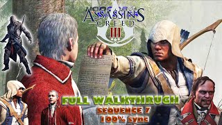 Assassins Creed 3 Full Walkthrough 100 sync  Sequence 07 [upl. by Henden]