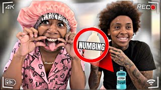 Replacing My Girlfriend MOUTH WASH With NUMBING MOUTH WASH 😱  HILARIOUS [upl. by Noffets]