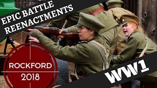 Epic WW1 Ostfront Reenactment  Rockford 2018 Womens Battalion of Death [upl. by Ybhsa167]