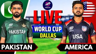 Pakistan vs United States T20 World Cup Match  Live Score amp Commentary  PAK vs USA Live  Inngs 2 [upl. by Goldin]