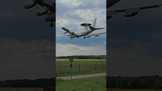 Boeing E3A AWACS landing at Nato Air Base Geilenkirchen [upl. by Siri]