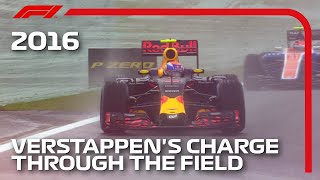 Max Verstappens Mesmerising Drive In The Wet  2016 Brazilian Grand Prix [upl. by Akenaj249]