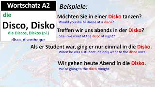 Wortschatz A2 Disco Disko [upl. by Notnilc]