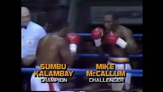 Mike McCallum vs Sumbu Kalambay 1  1988 HD 60 fps [upl. by Beedon509]