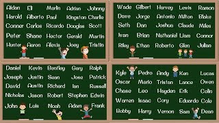 BOY Names 100 Most Popular Baby Boy Names in English  How to Pronounce Boy Names [upl. by Regine]