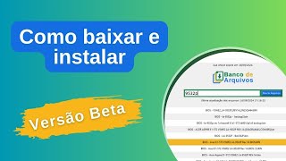 Banco de Arquivos  Como baixar e instalar o programa Banco de Arquivos [upl. by Namhcan]