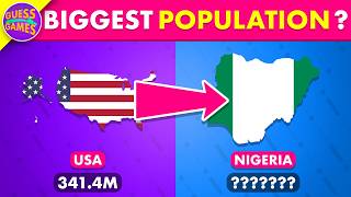 Which Country Has the Bigger Population 🌍 Test Your Knowledge quiz population [upl. by Naga]