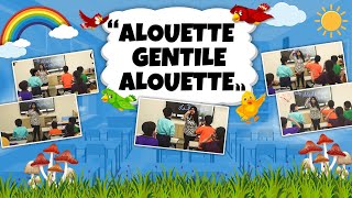 Alouette Gentile Alouette  French Nursery Rhymes  PWGurukulam [upl. by Hillegass261]