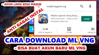 CARA DOWNLOAD MOBILE LEGEND VNG DI PLAYSTORE  INSTAL ML VNG TERBARU [upl. by Perloff]