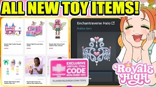 ALL NEW EXCLUSIVE TOY CODE ITEMS REVEALED New Items In Royale High 🏰 Roblox [upl. by Dinan]