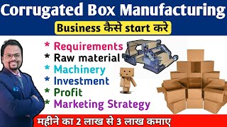 Corrugated Box manufacturing businessCartons box making businessstart corrugated box Business 2022 [upl. by Hendrix]