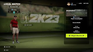 PGA 2K23 Performance mode graphics test PS5 Pro TIngle Creek [upl. by Marlea]