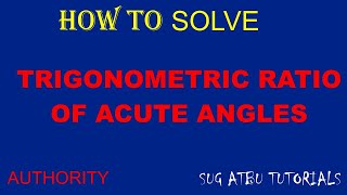 Let’s Find the ANGLE – Basic Trig Functions sin cos tan [upl. by Alrad370]