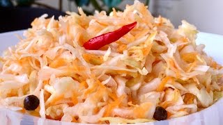 Квашеная Капуста хрустящая и сочная Очень простой рецепт  Sauerkraut Recipe [upl. by Hillard]