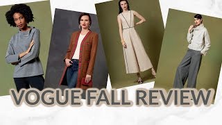 Vogue Fall Sewing Pattern Review  FIRST IMPRESSION [upl. by Annaitsirhc]