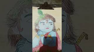 Krishna ji ka cute Drawing BalramGraphicArt [upl. by Friedlander]