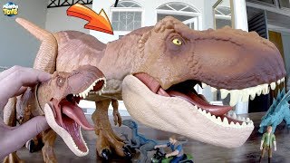 Tyrannosaurus Rex GIGANTESCO Jurassic World com Hot Wheels [upl. by Felike]