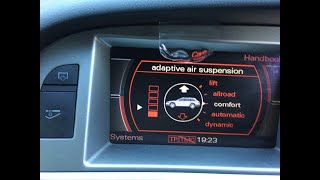 AIR SUSPENSION FAULT  SUSPENSION LEVELING CALIBRATION FAIL USING VCDS  2007 AUDI A6 C6 4F allroad [upl. by Lleinad152]