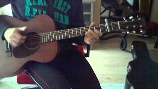 Improvising Blues Acoustic Guitar  Martin 00015m [upl. by Yoshio]