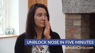 Unblock Nose in Five Minutes  Buteyko Breathing Method [upl. by Leahcar]