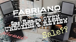 AFFORDABLE FABRIANO GAS RANGE OVEN MATTE BLACK UNBOXING AND REVIEW [upl. by Syverson]