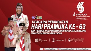 Live  Upacara Peringatan Hari Pramuka ke63 Kwartir Cabang Kabupaten Purbalingga Tahun 2024 [upl. by Ydoj]