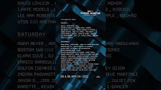 Time Warp Mannheim Lineup 2024  30 Years Celebration TimeWarp Mannheim Techno Shorts [upl. by Sylvan650]