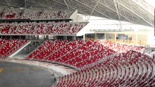 Singapore National Stadium Mode Change  Football to Athletics [upl. by Esmerelda796]