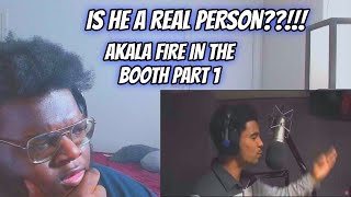 NO CAP MY BRAIN MALFUNCTIONED Akala Fire In The Booth Part 1 REACTION [upl. by Martica]