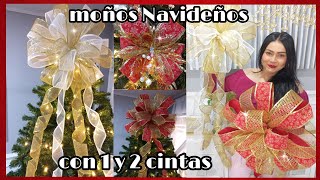 3 ESTILOS DE HACER MOÑOS NAVIDEÑOS 2024 [upl. by Tirzah582]