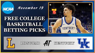 College Basketball Pick  Lipscomb vs Kentucky Prediction 11192024 Free Best Bets amp Odds [upl. by Geneva840]