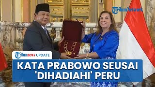 Dapat Penghargaan Bergengsi dari Peru Prabowo Undang Dina Boluarte ke RI Rayakan 50 Tahun Hubungan [upl. by Asenab715]