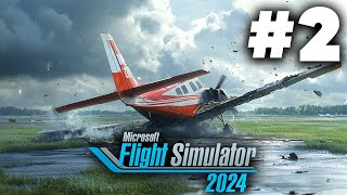 MICROSOFT FLIGHT SIMULATOR 2024 Career Mode Gameplay Walkthrough Part 2  TERRIBLE LANDING [upl. by Adham676]