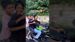 Just wanted to see happiness😊on these kids faces🥹❤️ shorts emotional motovlog uk07 [upl. by Berke]