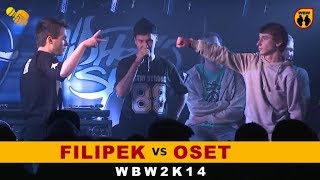 Filipek 🆚 Oset 🎤 WBW 2014 Finał freestyle rap battle [upl. by Deacon757]