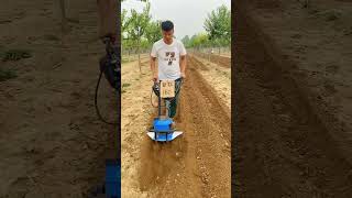 Rotary tillage weeding and furrowing😱✌ [upl. by Halet634]