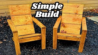 How To Build Adirondack Chairs Easy and Affordable Free Build Plans [upl. by Wenn231]