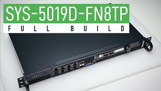 SYS5019DFN8TP  Supermicro Mini1U Full Build [upl. by Maryrose]