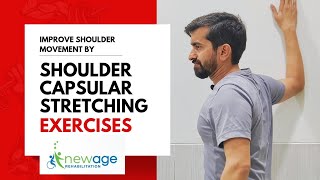 Shoulder Capsular Stretching Exercises Frozen Shoulder Improve ROM Shoulder Pain Relief Exercises [upl. by Hnamik]