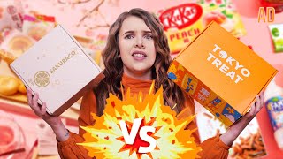 SAKURACO VS TOKYO TREAT 📦💥 Best Japanese Snack Box [upl. by Ordnas]