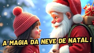 HISTÓRIA INFANTIL quotMagia da Neve de Natal A Chegada Encantada do Papai Noelquot [upl. by Niroc]