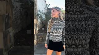 Indie Fair Isle Sweater Charcoal Grey  Steve Madden [upl. by Helse]